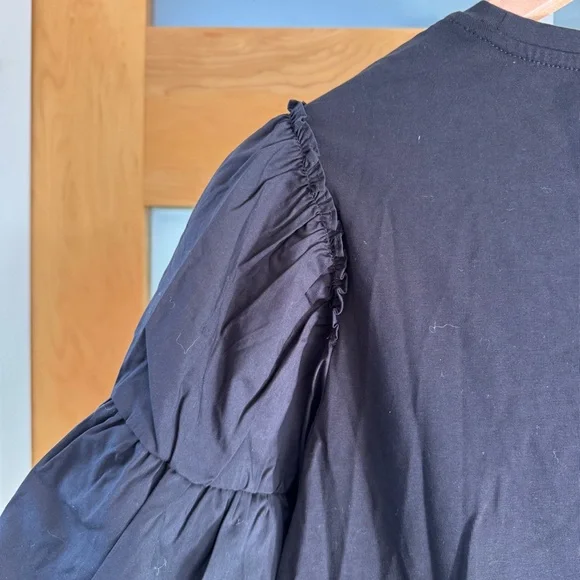 Bailey 44 Black Ruffle Sleeve Blouse - Picture 6 of 6